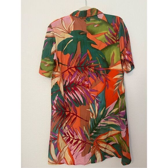 Barok Paris High Low Aloha Shirt Dress NEW NWT - Picture 4 of 4